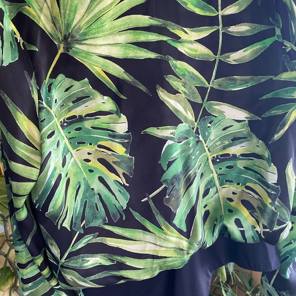 Caroline Constas Daria Bodysuit size L multi color black/green. New/Never worn - Picture 4 of 7